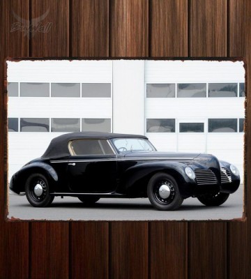 Металлическая табличка Alfa Romeo 6C 2500 S Cabriolet